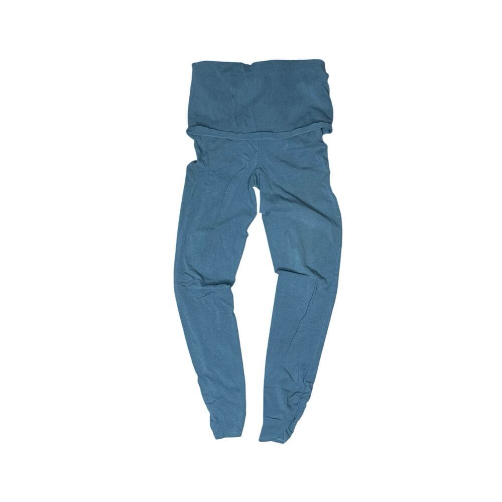 Maggie’s Organics Foldover Leggings Women’s M Gray Organic Cotton Yoga Pants